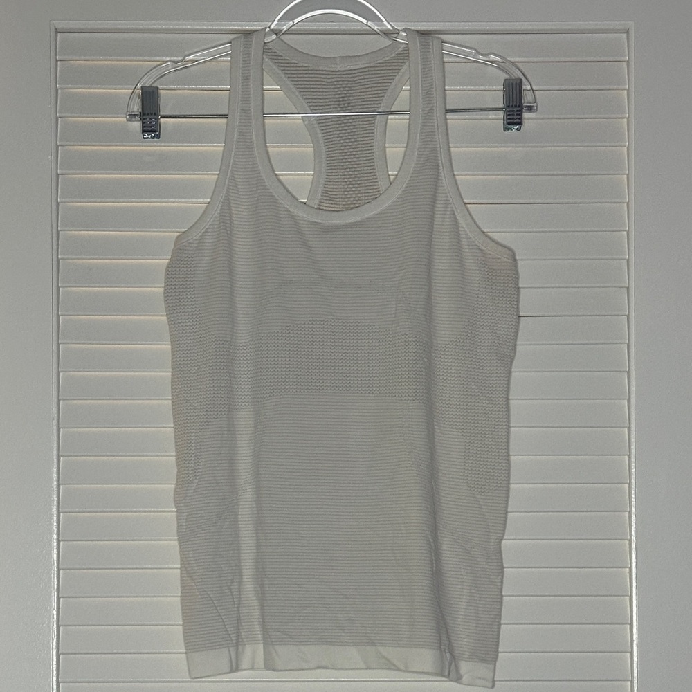 Lululemon Swiftly Tech Racerback Heathered White - Picture 4 of 4